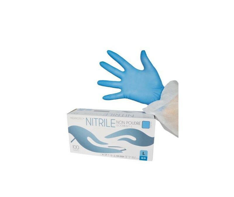 GANTS NITRILE NOIR – HAUTE QUALITÉ – TAILLE M