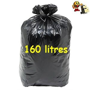 160L – SACS POUBELLES – CARTON DE 100 – 75 MICRONS